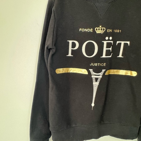 Criminal Damage Paris Logo Crew Sweater - Picture 8 of 17